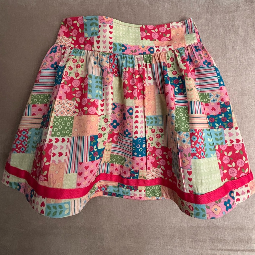 Hanna Andersson Floral Patchwork Skirt